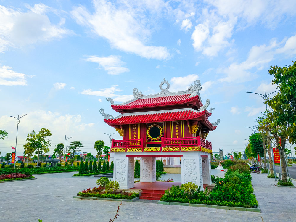 Mô hình Khuê Văn Các tại công viên kỳ quan dự án Khu đô thị Việt Hàn Phổ Yên