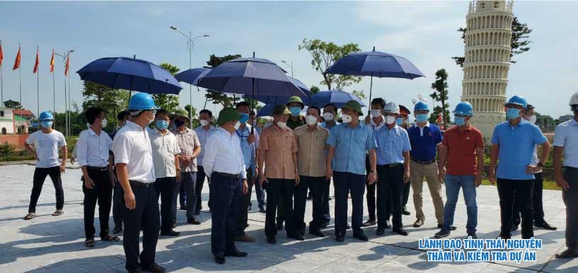 lãnh đạo tỉnh thái nguyên thăm dự án Việt Hàn