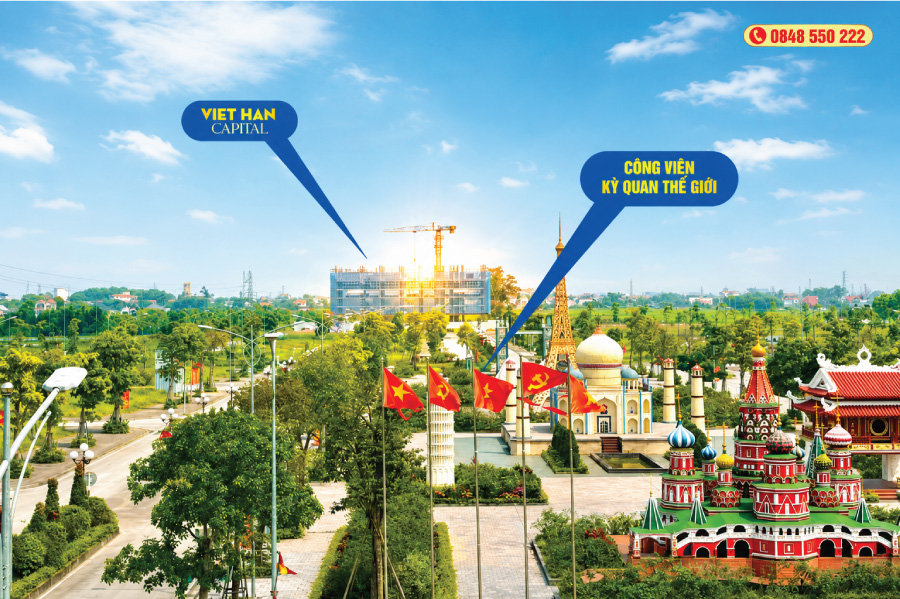 view nhà ở xã hội Việt Hàn Capital từ công viên kỳ quan thế giới