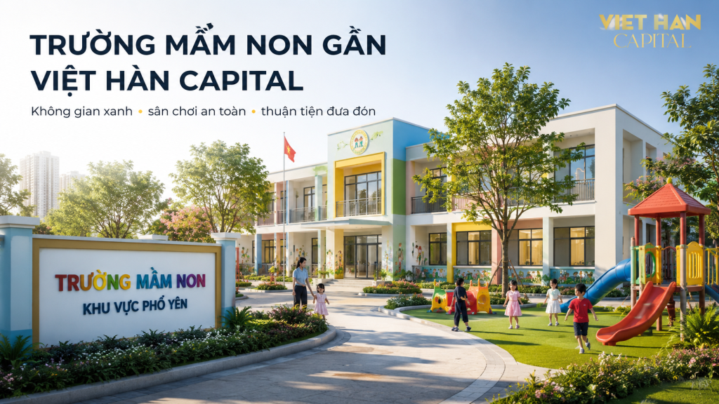 Trường mầm non gần Nhà ở xã hội Việt Hàn Capital khu vực Phổ Yên Thái Nguyên Trường mầm non gần Nhà ở xã hội Việt Hàn Capital khu vực Phổ Yên Thái Nguyên