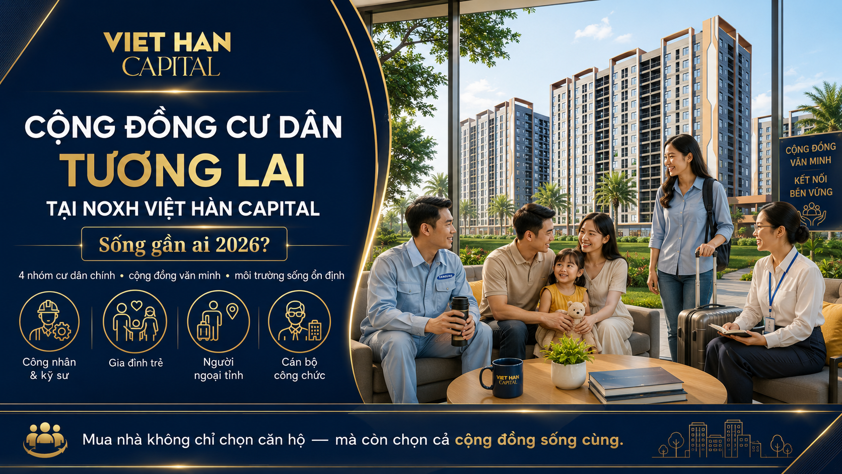 Cộng Đồng Cư Dân Tương Lai Tại NOXH Việt Hàn Capital