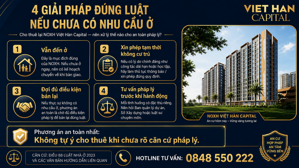 Giải Pháp Đúng Luật Nếu Không Có Nhu Cầu Ở