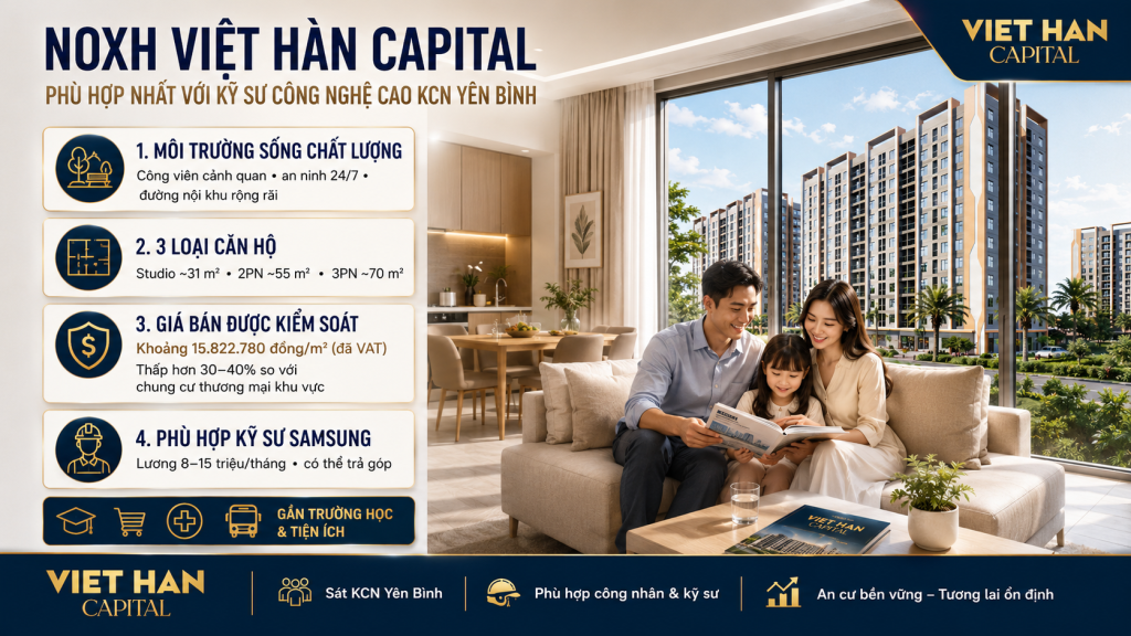 Lựa chọn an cư lý tưởng cho kỹ sư và công nhân công nghệ cao Lựa chọn an cư lý tưởng cho kỹ sư và công nhân công nghệ cao