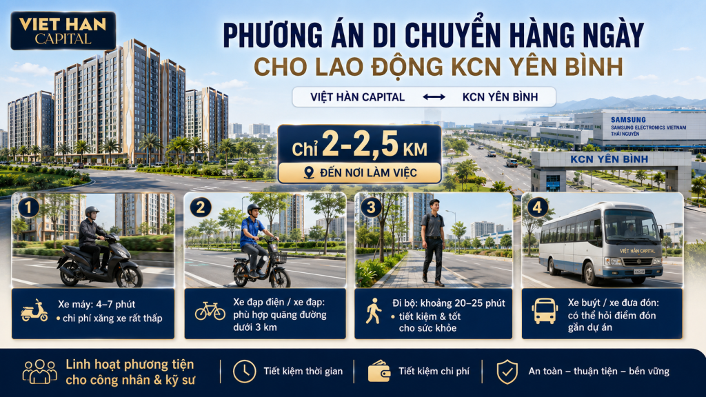 Phương án di chuyển hàng ngày của công nhân KCN Yên Bình Phương án di chuyển hàng ngày của công nhân KCN Yên Bình