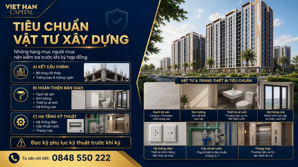 Tiêu chuẩn xây dựng NOXH Việt Hàn Capital
