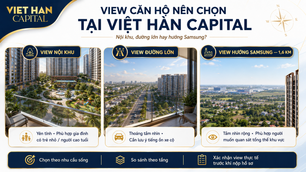 view căn hộ nên chọn tại việt hàn capital
