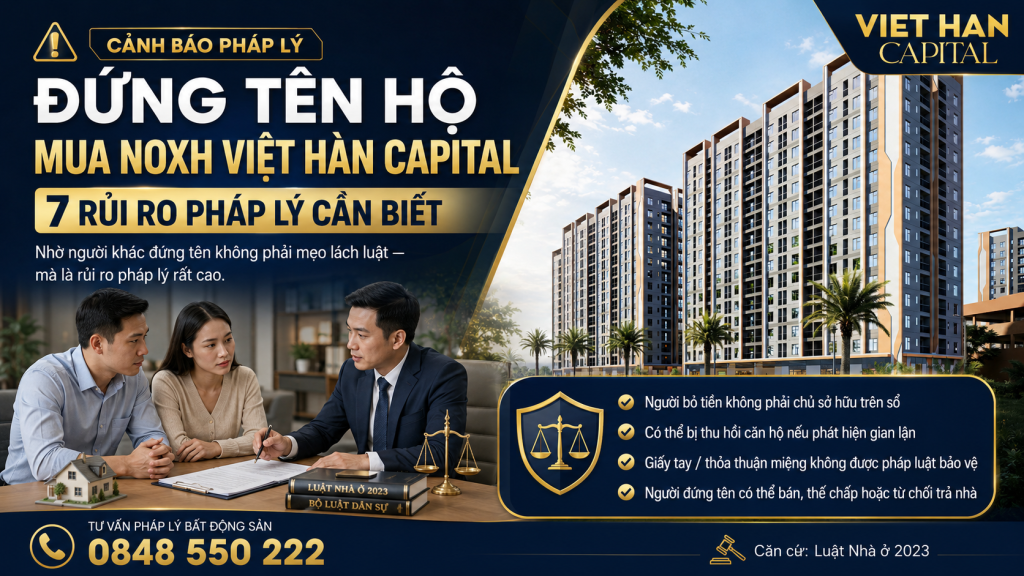 Đứng Tên Hộ Mua NOXH Việt Hàn Capital Phổ Yên