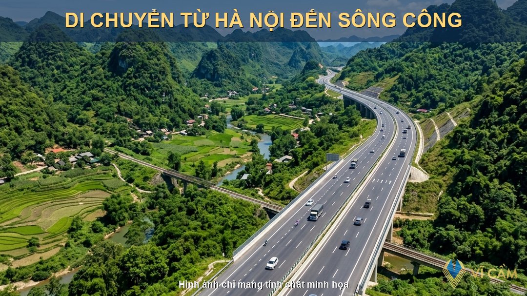 di chuyển từ Hà Nội đến Sông Công
