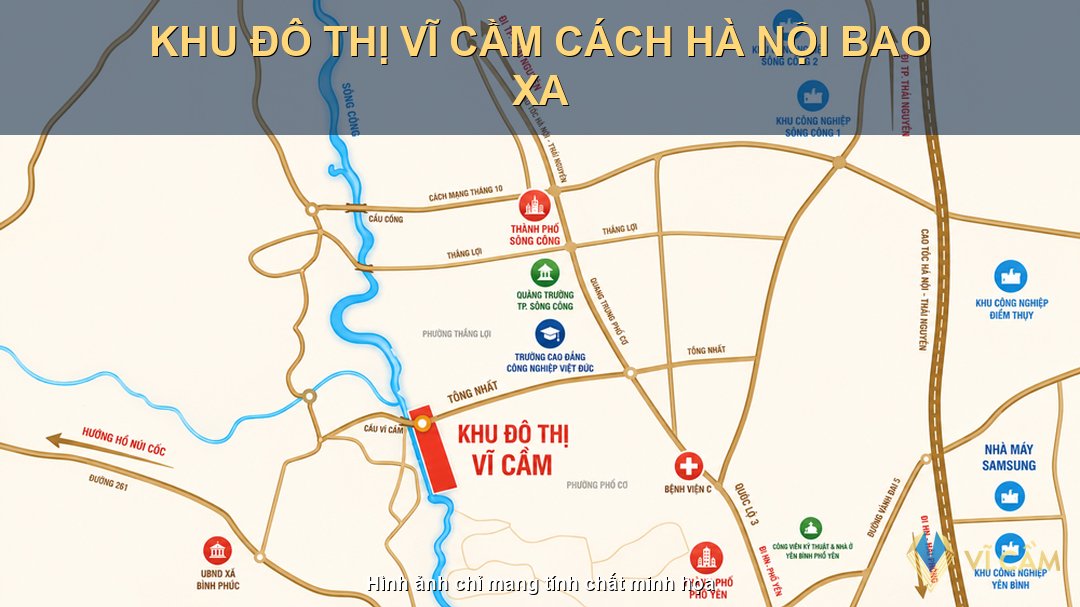 khu đô thị Vĩ Cầm cách Hà Nội bao xa