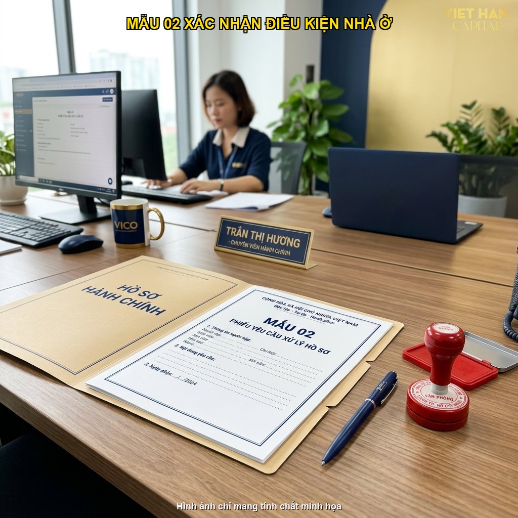 mẫu 02 xác nhận điều kiện nhà ở NOXH Việt Hàn Capital Thái Nguyên