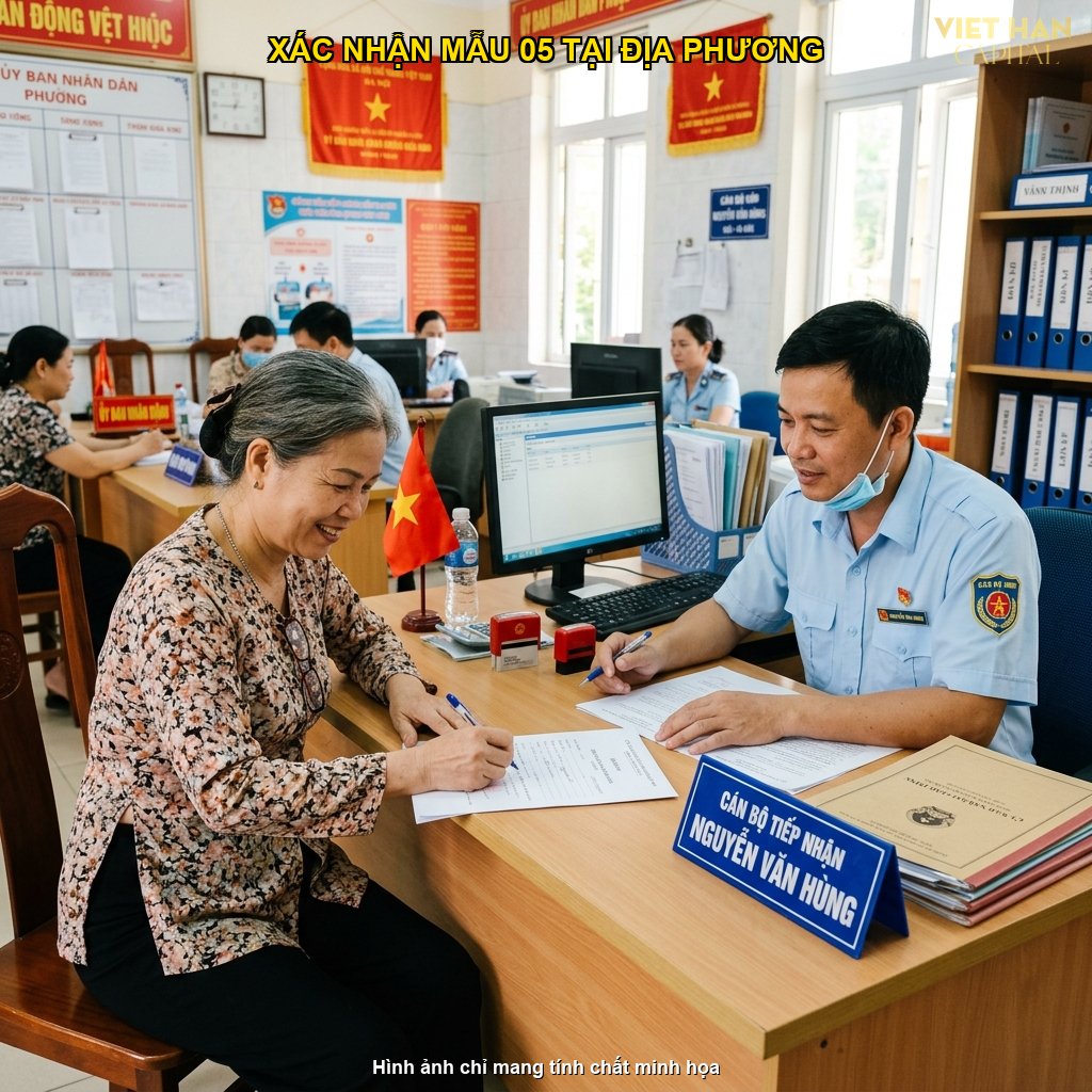 mẫu 05 công an xã xác nhận thu nhập mua NOXH Việt Hàn Capital