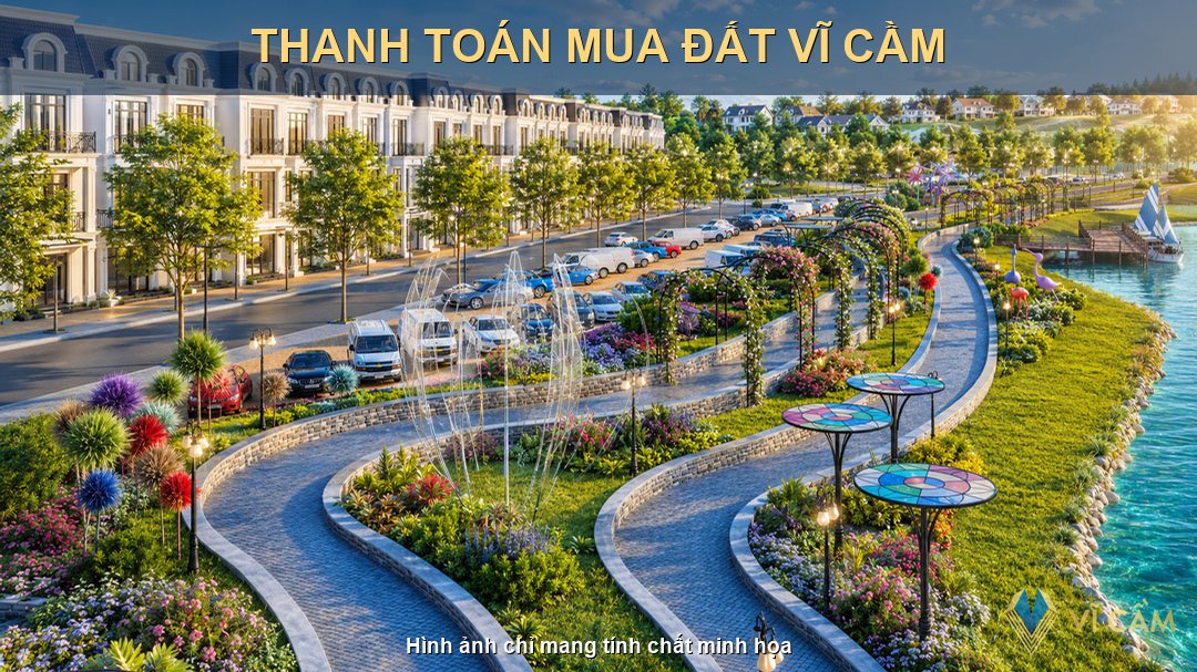 thanh toán mua đất Vĩ Cầm
