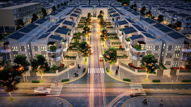 Phối cảnh biệt thự song lập Foresa Villa