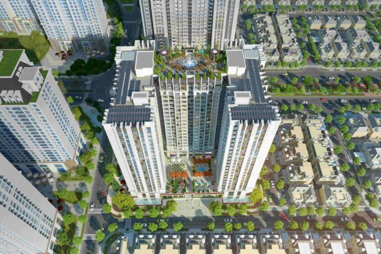 Phối cảnh trên cao chung cư Moonlight 2 An Lạc Green Symphony Hoài Đức