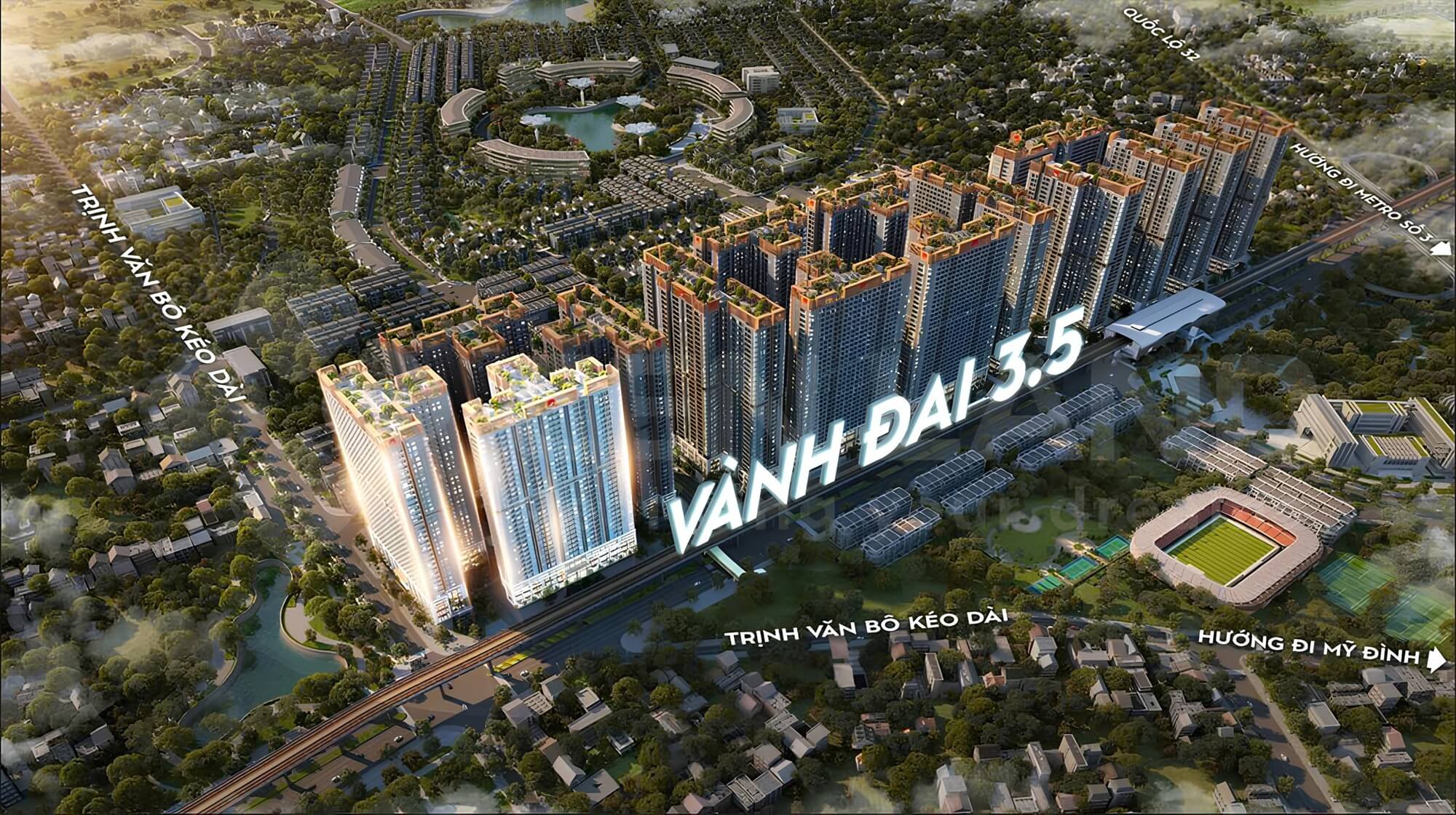 Phối cảnh toàn khu Hinode Royal Park