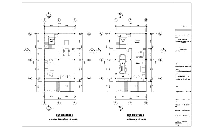 Thiết kế nhà liền kề Tây Nam Mễ Trì