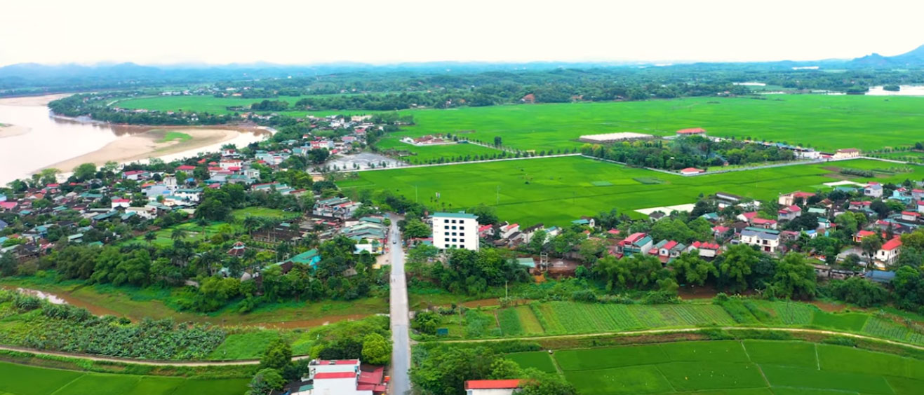 Toàn cảnh xã Hiền Lương, Phú Thọ