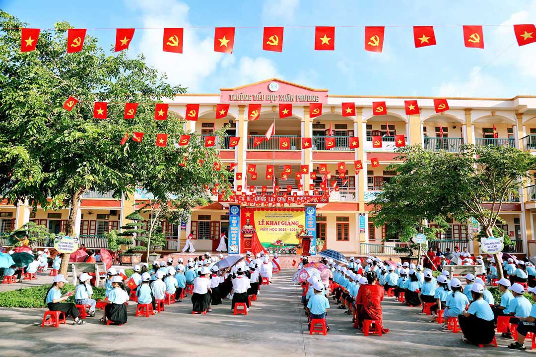Trường Tiểu học Xuân Phương trong khu đô thị Viglacera