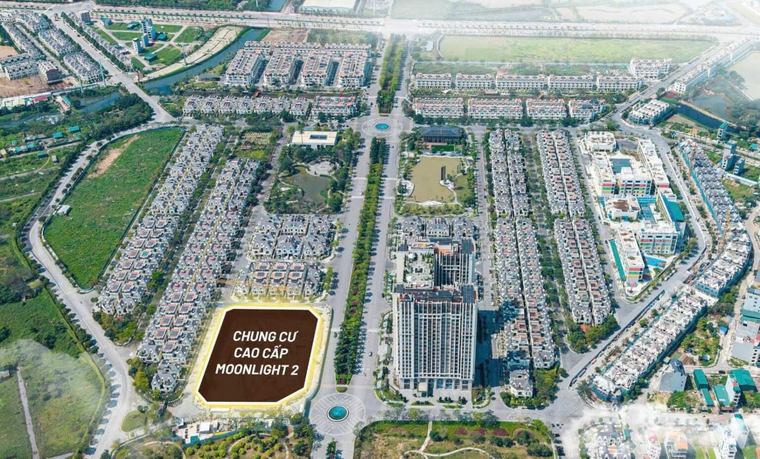 Bản đồ vị trí chung cư Moonlight 2 An Lạc Green Symphony Hoài Đức