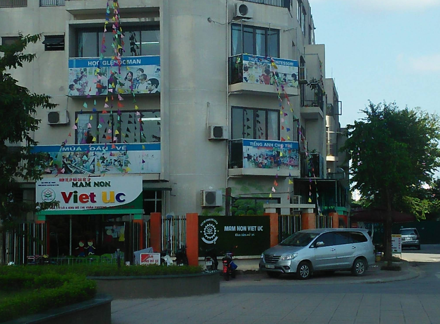 Không gian hạ tầng và khuôn viên an ninh chung cư Báo Nhân Dân
