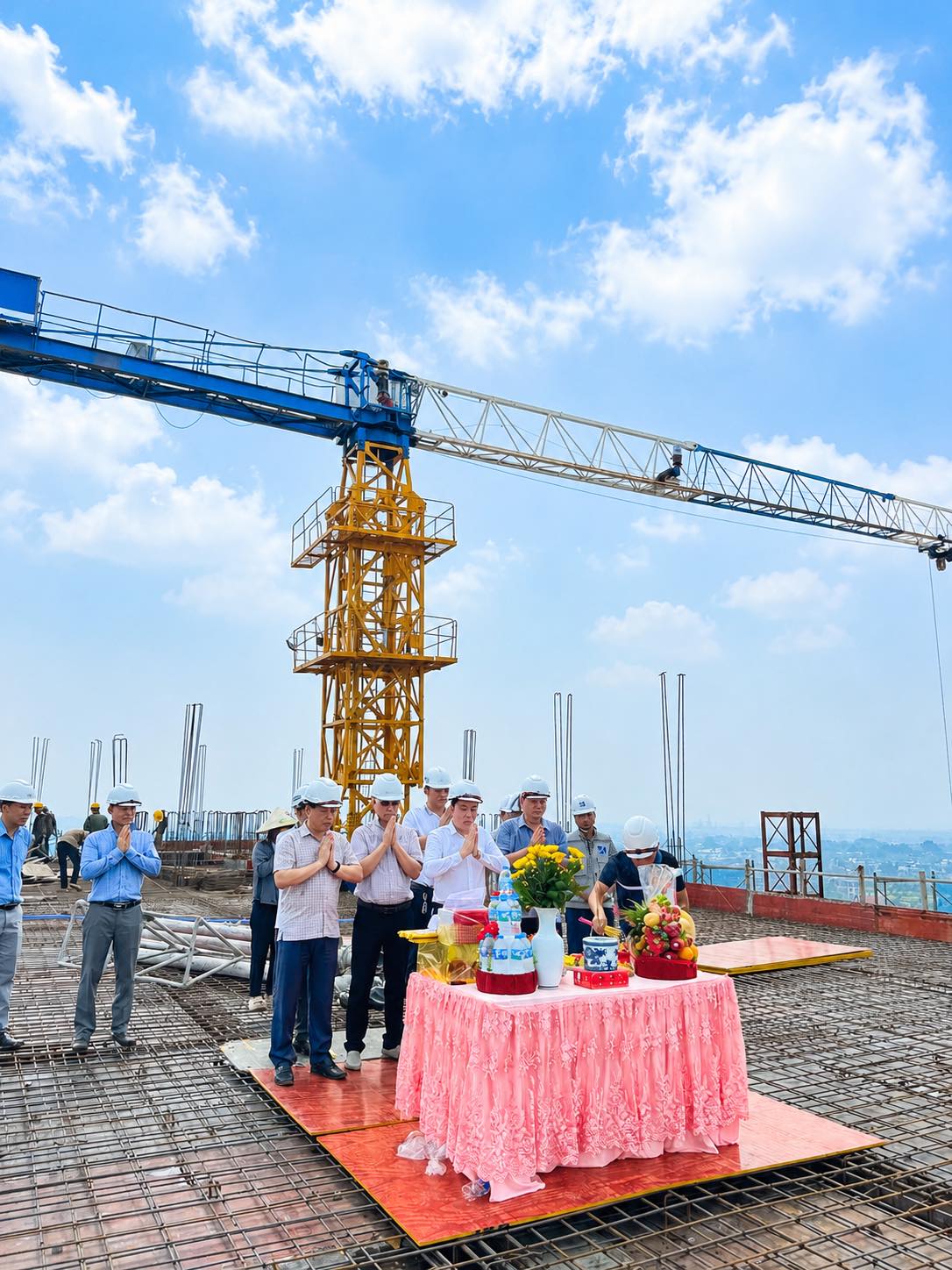 Lễ cất nóc NOXH Việt Hàn Capital tòa CT5 ngày 12/08/2026