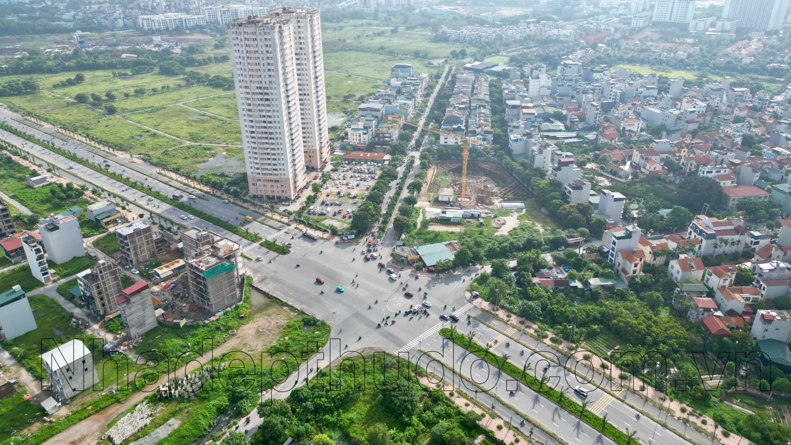 Mặt tiền tòa nhà chung cư CT1 Vân Canh CT Number One Hoài Đức