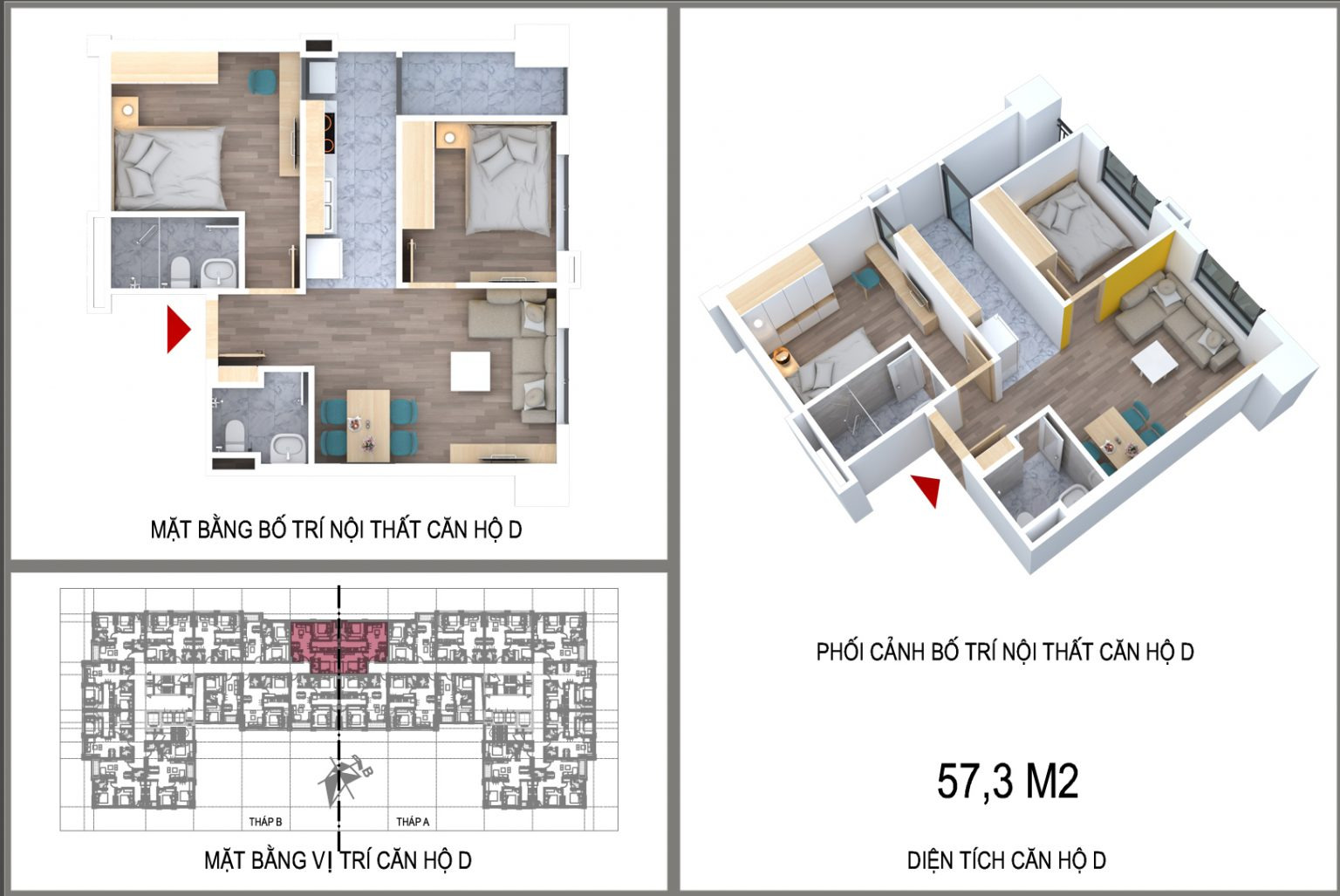 Căn hộ loại D NT Home