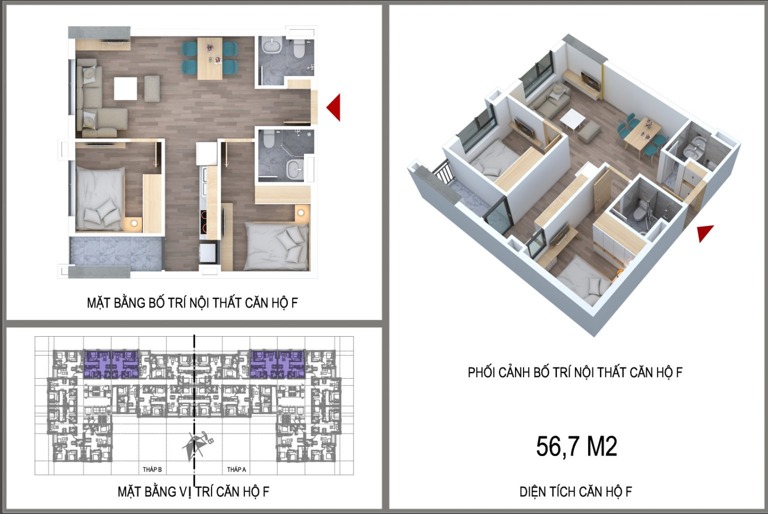 Căn hộ loại F NT Home