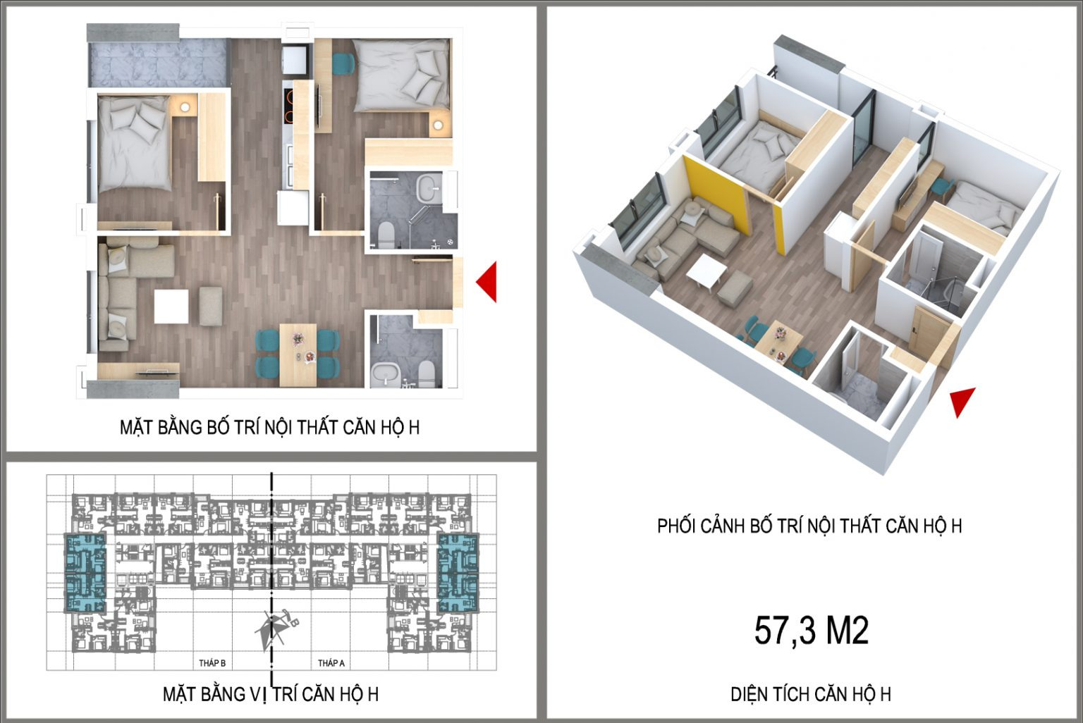 Căn hộ loại H NT Home