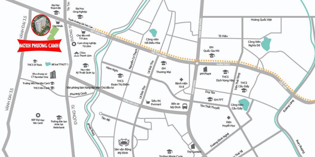 Vị trí dự án NT Home Phương Canh