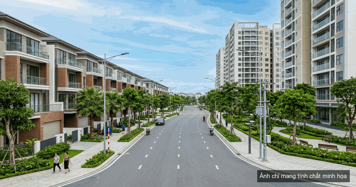 Hạ tầng hoàn chỉnh tại dự án Khu nhà ở Minh Giang Đầm Và Mê Linh