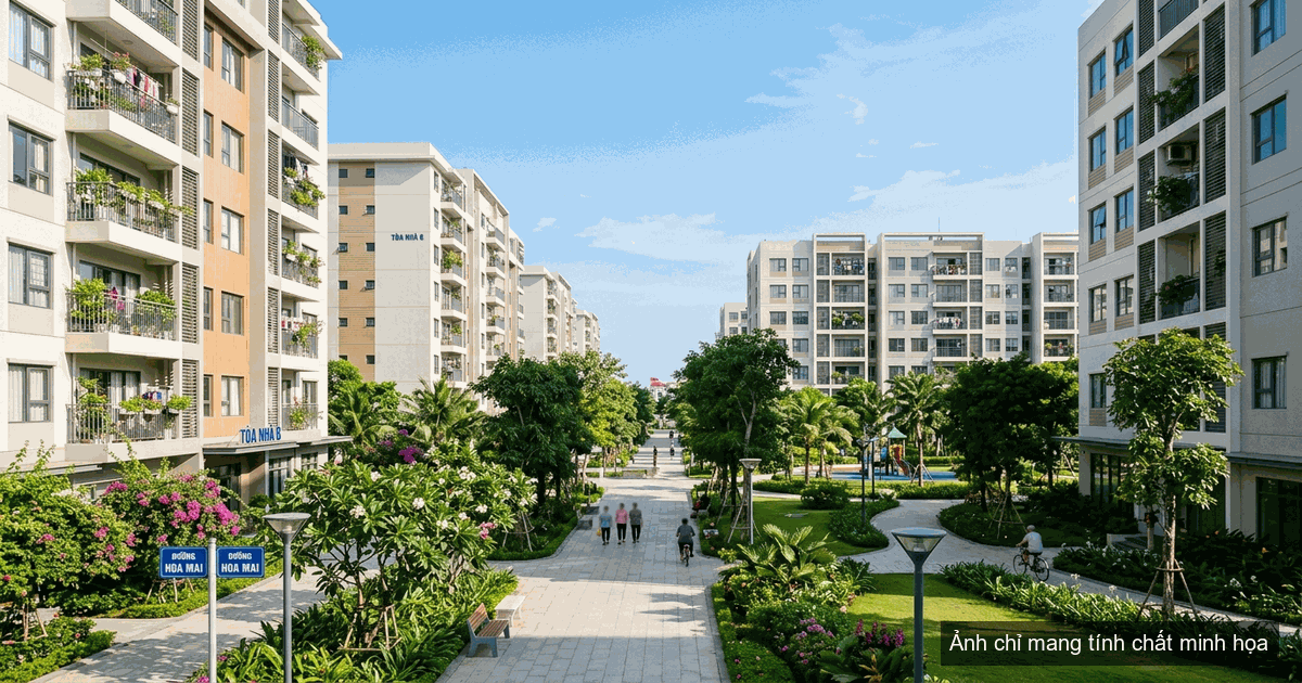 Khu nhà ở xã hội xanh đồng bộ hạ tầng tiện ích cho công nhân tại Bắc Ninh