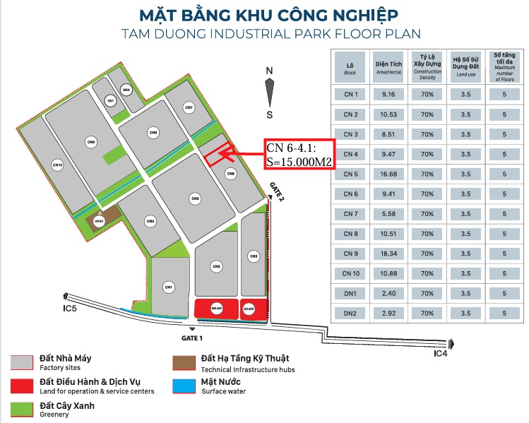 Chi Phí Thuê Đất Khu Công Nghiệp Tam Dương & Giá Hạ Tầng 2026