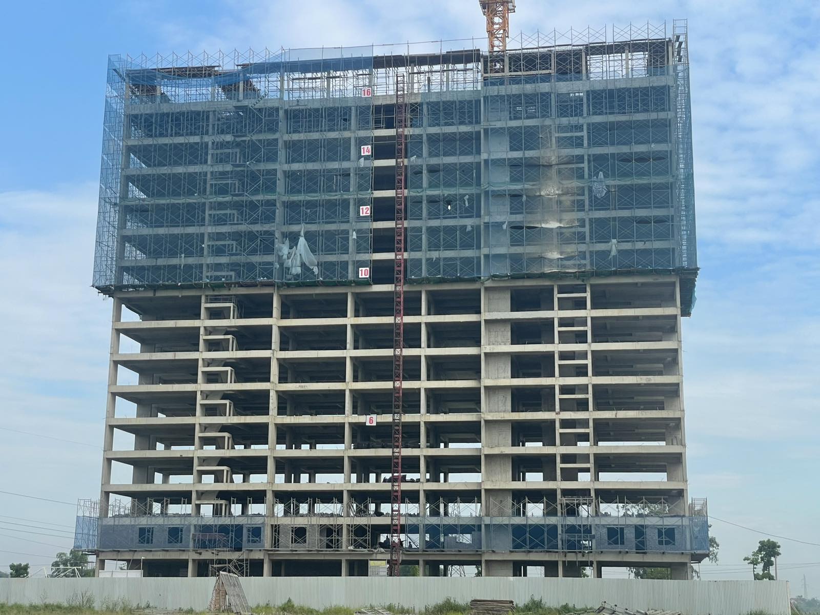 Tiến độ thi công hoàn thiện xây thô tầng 2 NOXH Việt Hàn Capital ngày 04/09/2026