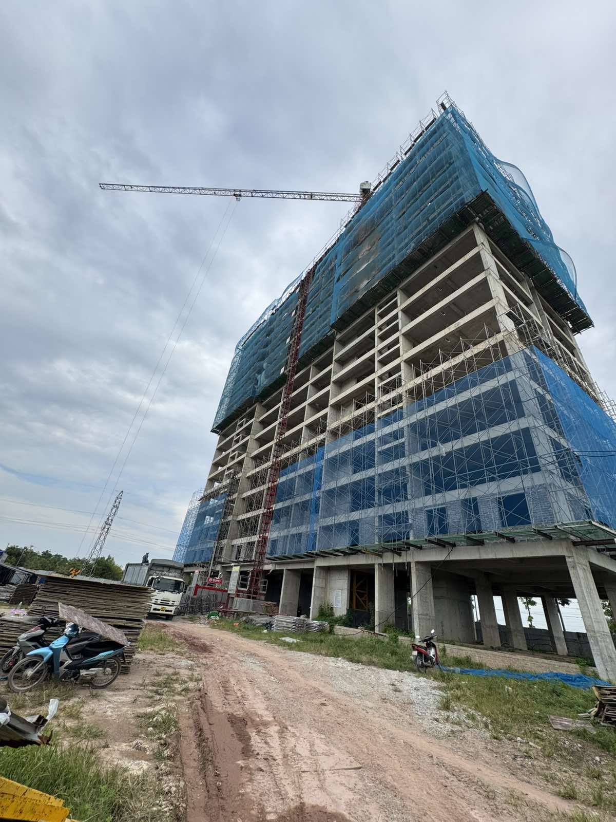 Tiến độ thi công xây tường bao tòa CT5 NOXH Việt Hàn Capital ngày 14/09/2026