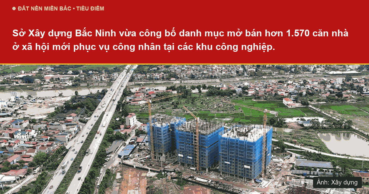 Dự án nhà ở xã hội phục vụ công nhân khu công nghiệp tại Bắc Ninh