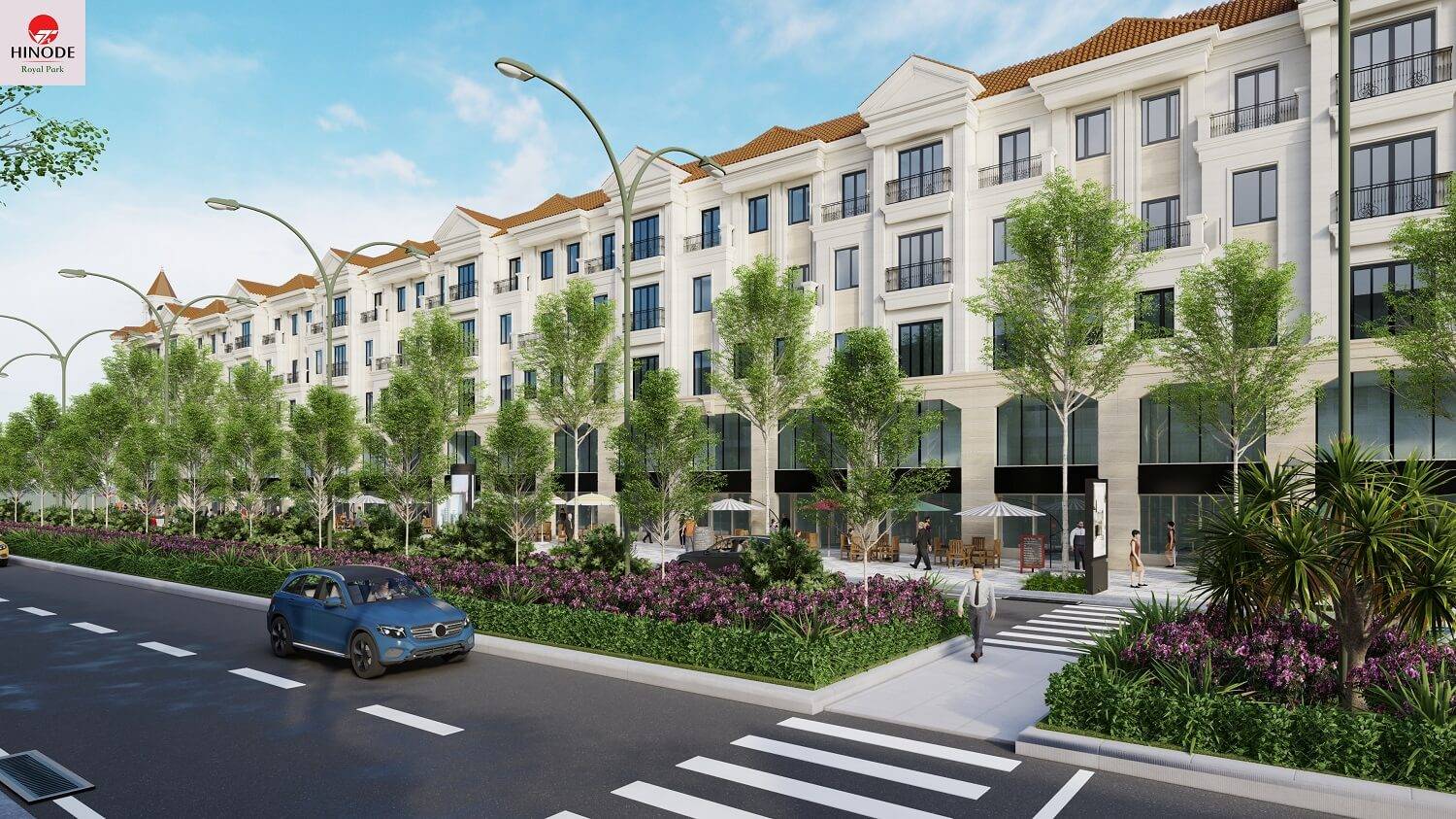 dãy nhà liền kề phong cách nhật hinode royal park hoàn thiện thực tế