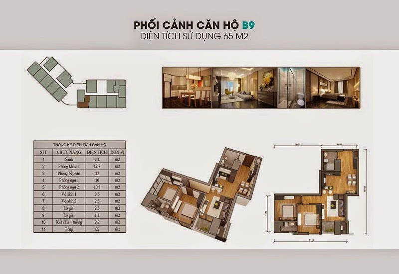 Căn B9 65m2 The Garden Hill