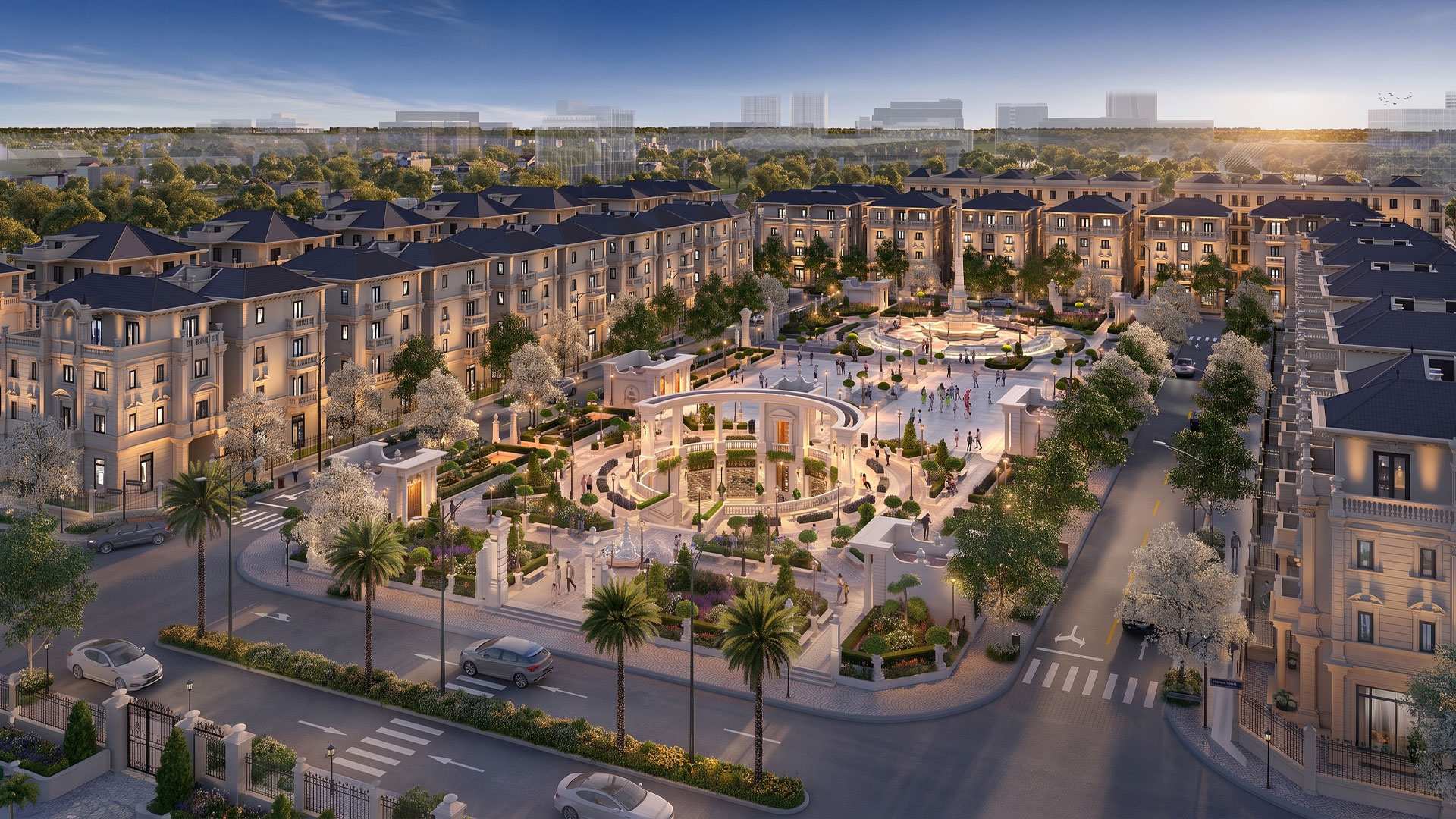 Phối cảnh không gian sống đẳng cấp tại The President Park Mễ Trì