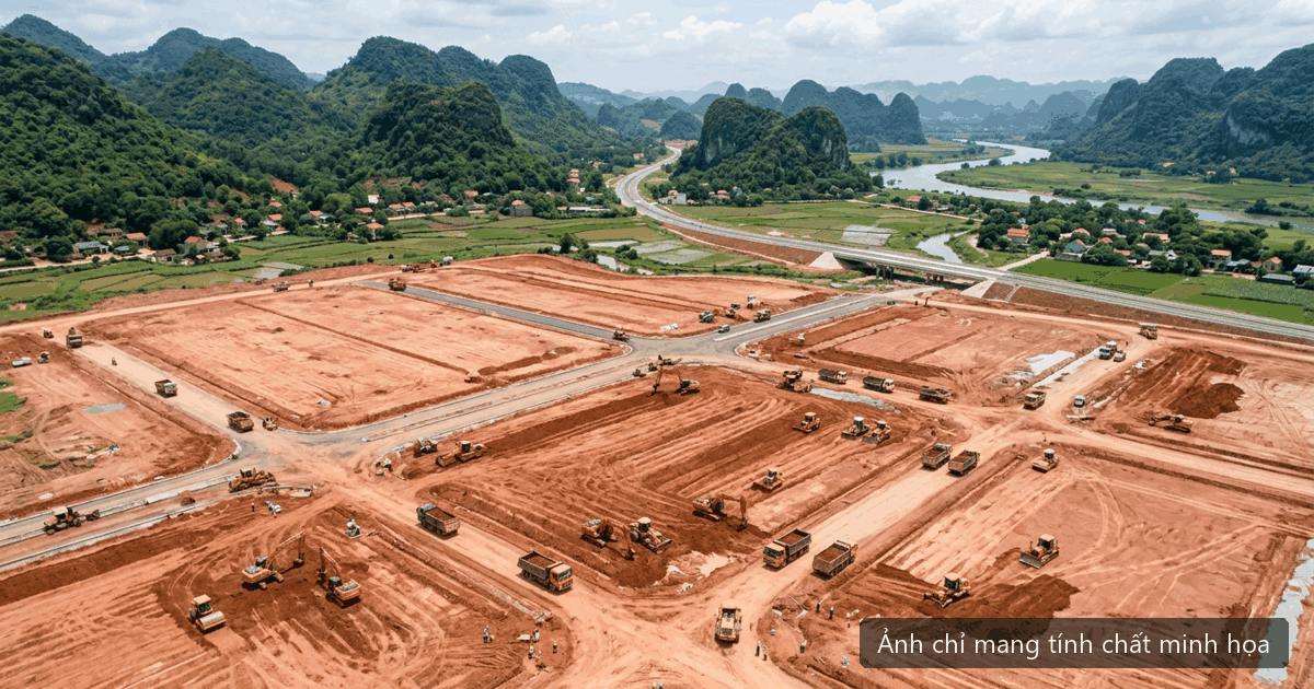 Thi công san nền và hạ tầng kỹ thuật tại Khu công nghiệp Phúc Yên tỉnh Phú Thọ năm 2026