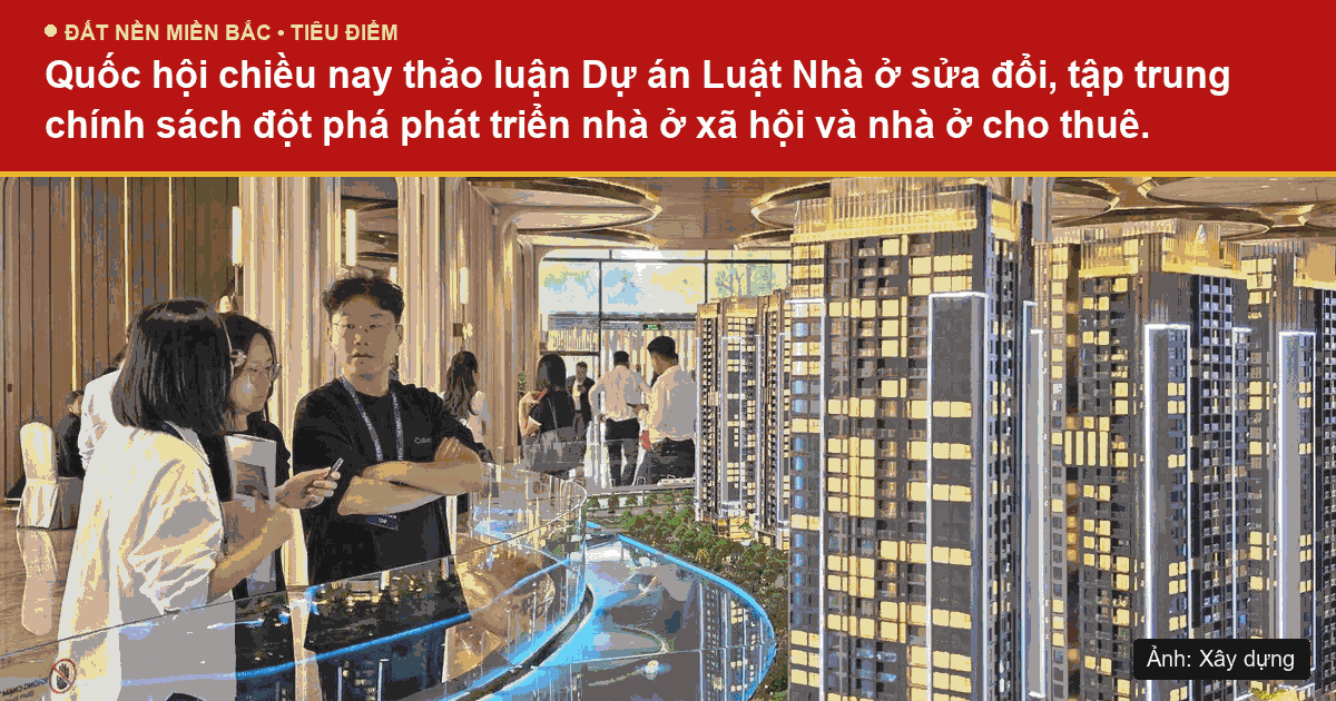 Khách hàng tìm hiểu thông tin dự án nhà ở, minh họa cho Dự án Luật Nhà ở sửa đổi Quốc hội thảo luận năm 2026