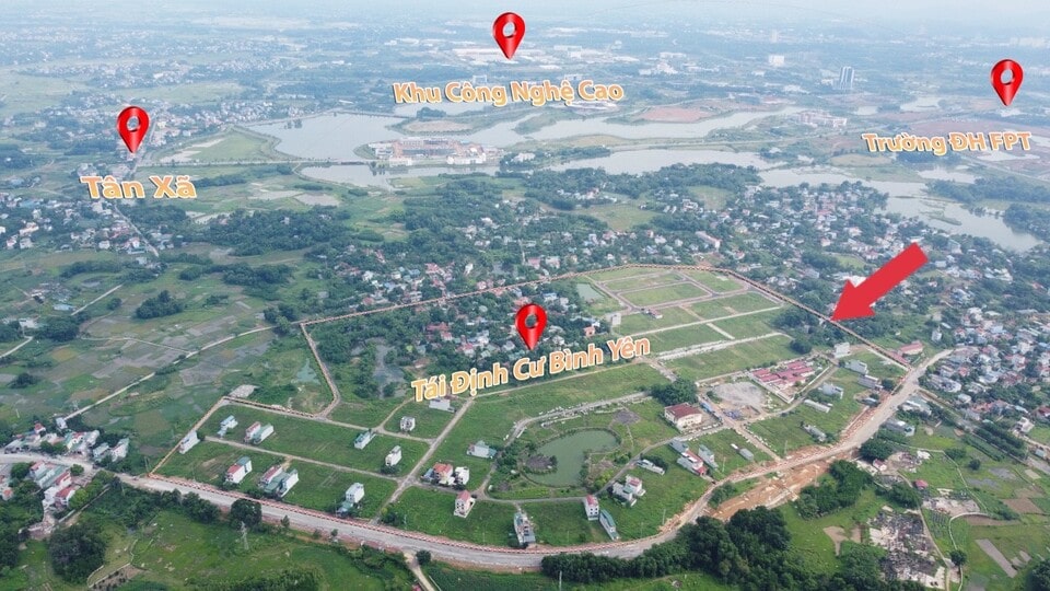 Sơ đồ ranh giới phân khu quy hoạch đô thị và đối chiếu vị trí thửa đất ở Hòa Lạc