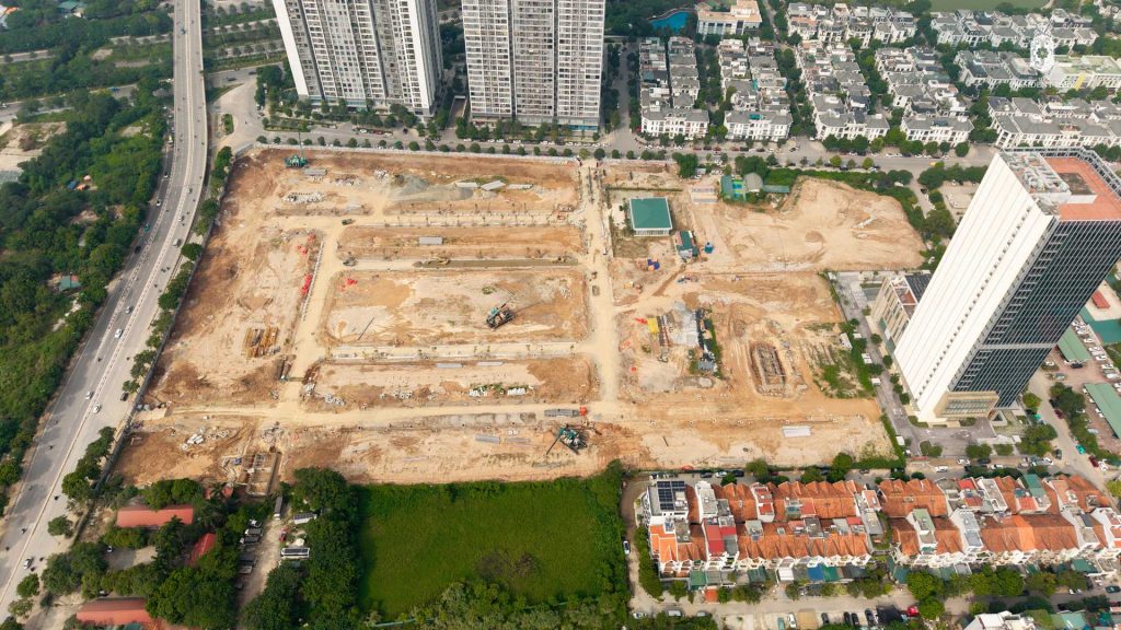 Hình ảnh thực tế tiến độ thi công The President Park Mễ Trì tháng 10/2026