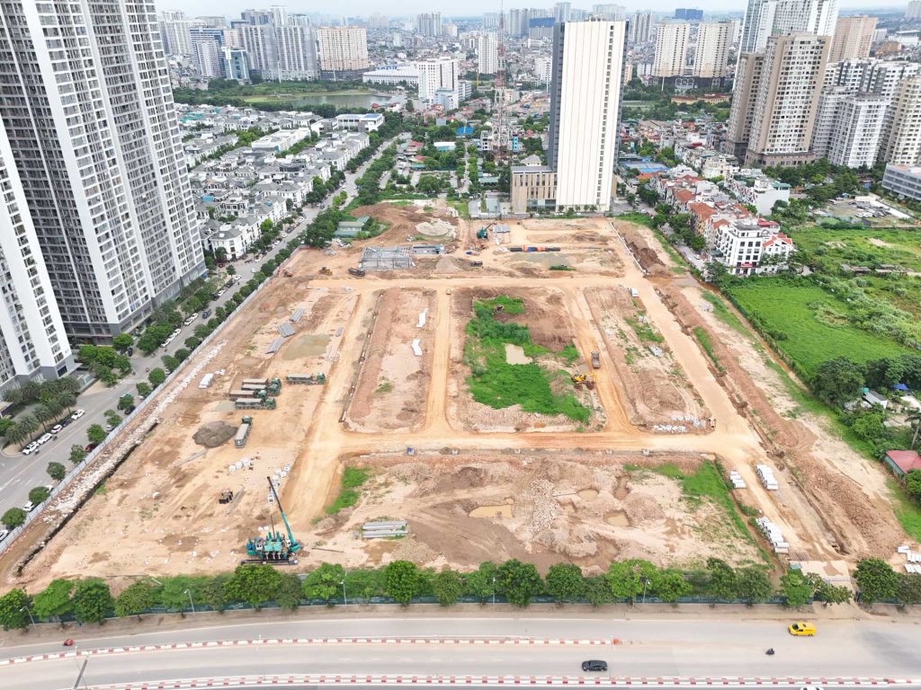 Thực tế trục đường kết nối quanh The President Park Mễ Trì
