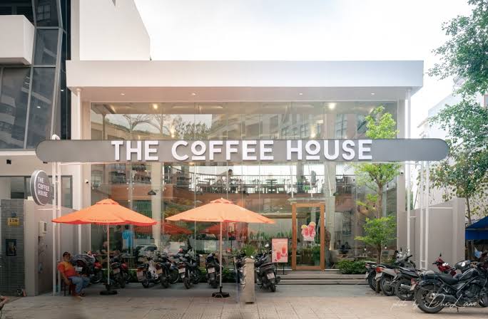 Quán The Coffee House sảnh chung cư Mỹ Đình mẫu 1