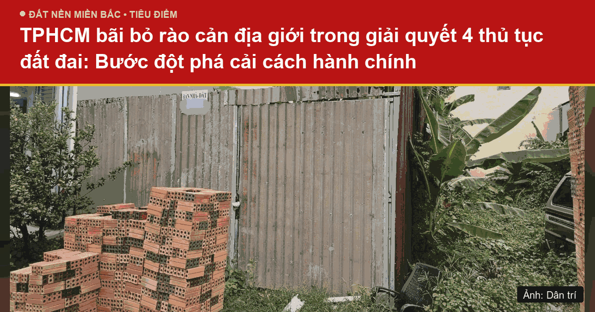Người dân nộp hồ sơ đăng ký biến động đất đai liên thông không phụ thuộc địa giới