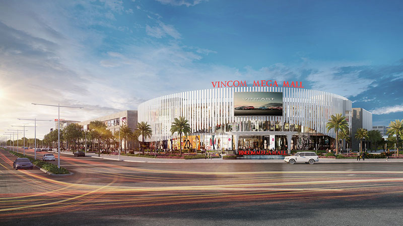 Vincom Mega Mall nổi lớn nhất hệ thống